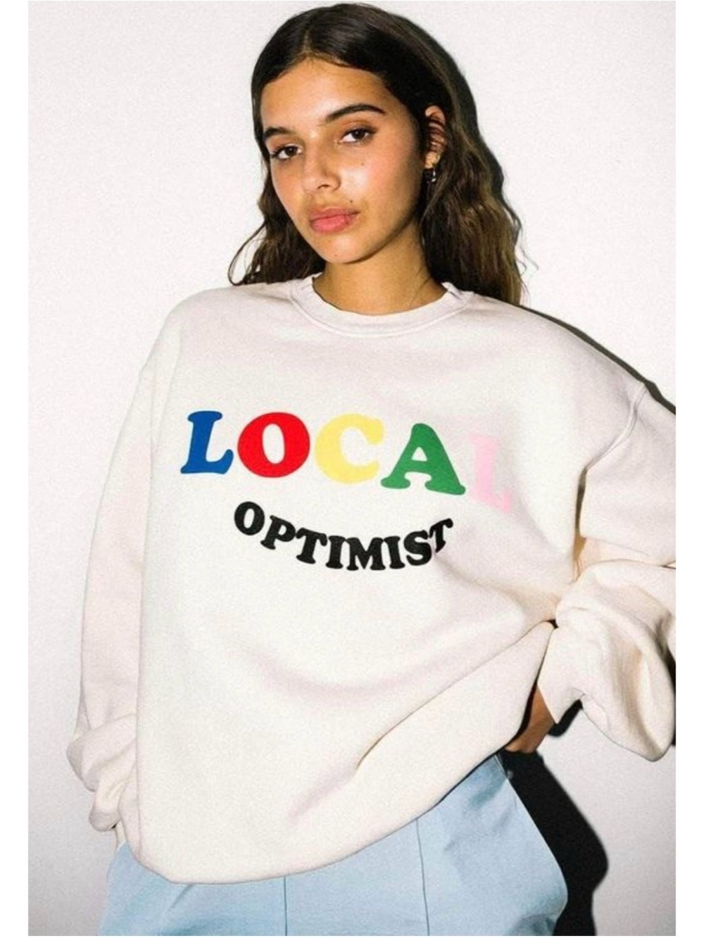 Local Optimist Crewneck Sweatshirt - Cream